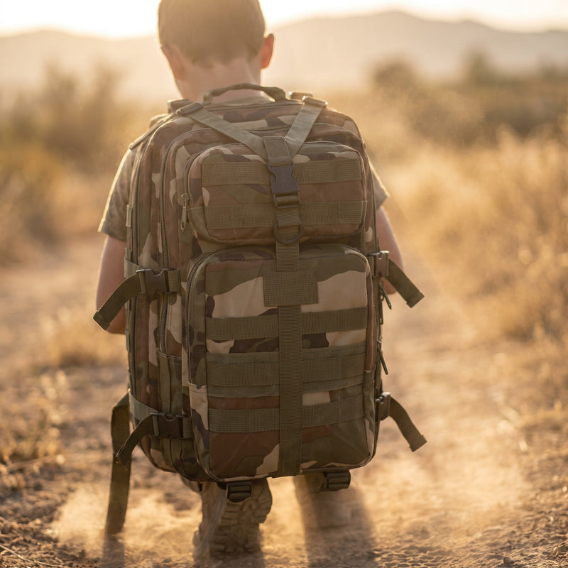 35L MOLLE Assault Pack in Tough Military Nylon - product view 3 | Buffalo Gears