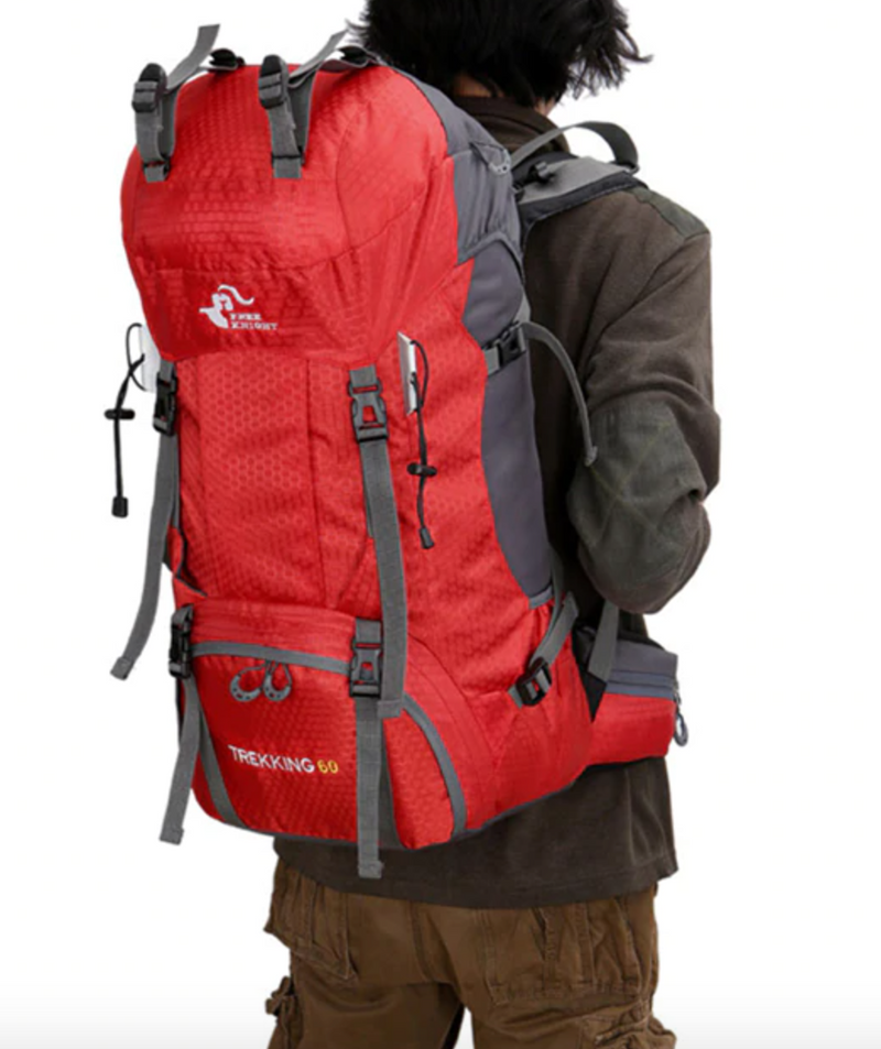 60L Waterproof Backpack for Multi-Day Trekking Trips - product view 4 | Buffalo Gears