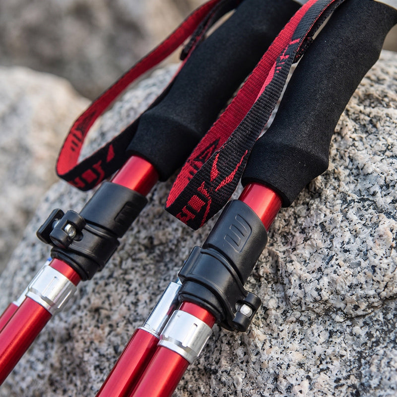 Adjustable Aluminium Trekking Poles with Anti-Shock Tips - product view 4 | Buffalo Gears