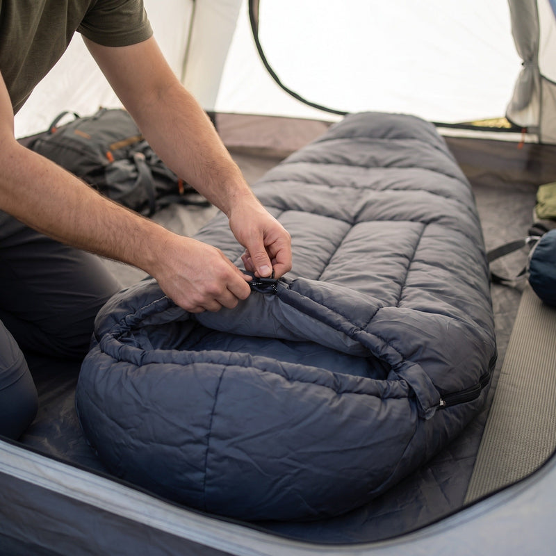All Season Rectangular Sleeping Bag with Hood - product view 4 | Buffalo Gears