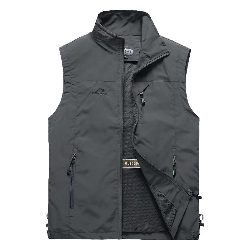 Breathable Mesh Fishing Vest with Multiple Pockets - product view 6 | Buffalo Gears