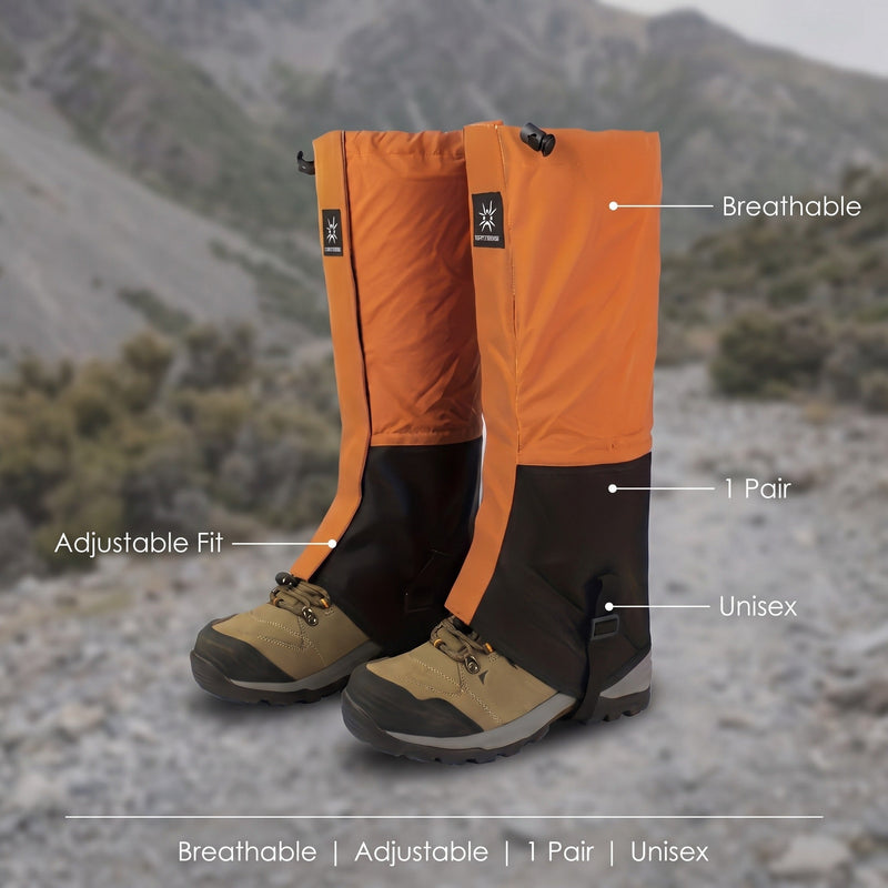 Breathable Outdoor Leg Gaiters with Adjustable Fit - product view 2 | Buffalo Gears