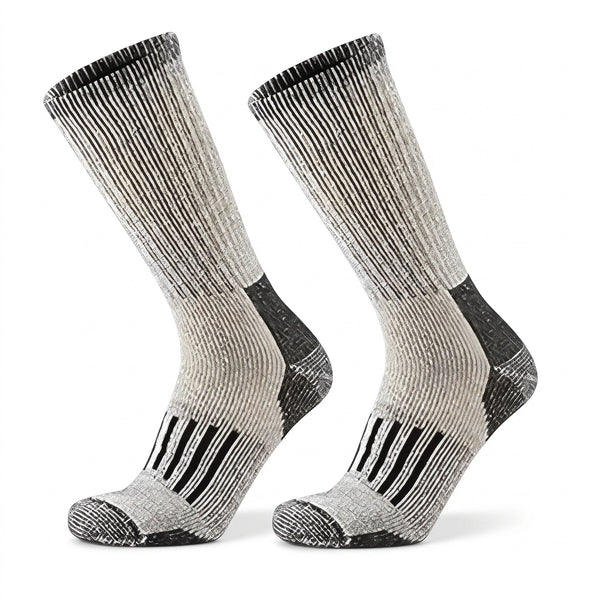 Calf-Height Merino Wool Hiking Socks with Cushioning