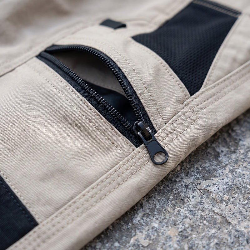 Cargo Trousers for Men with Zip Pockets, Straight Leg - product view 3 | Buffalo Gears