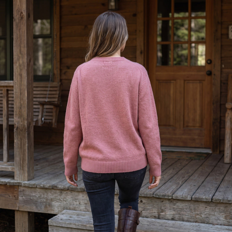 Cashmere Blend Jumper for Women, Loose Plush Knit - product view 4 | Buffalo Gears