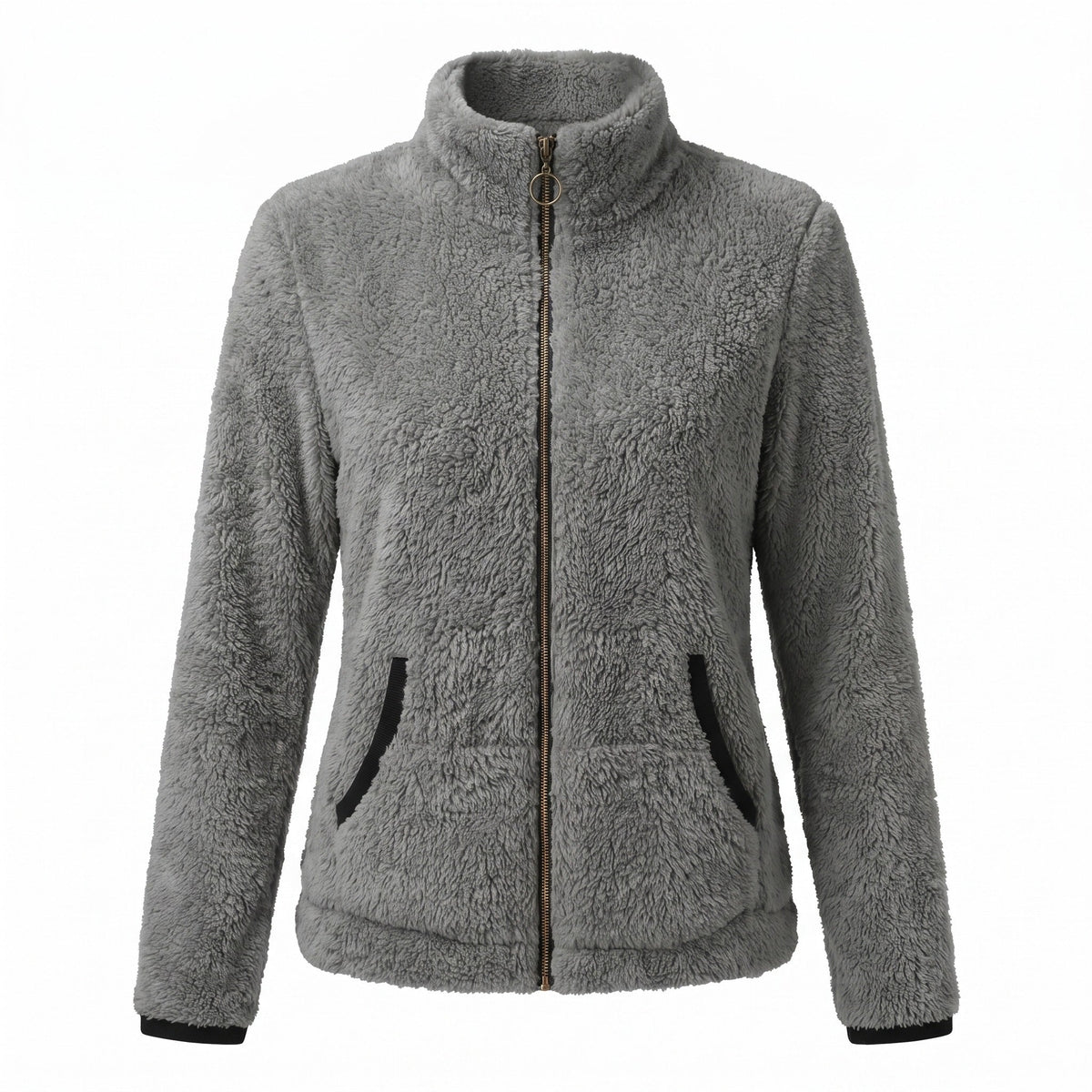 Casual Jacket for Women with Plush Trimmed Zip - product view 1 | Buffalo Gears