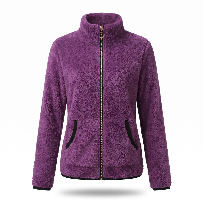 Casual Jacket for Women with Plush Trimmed Zip - product view 6 | Buffalo Gears