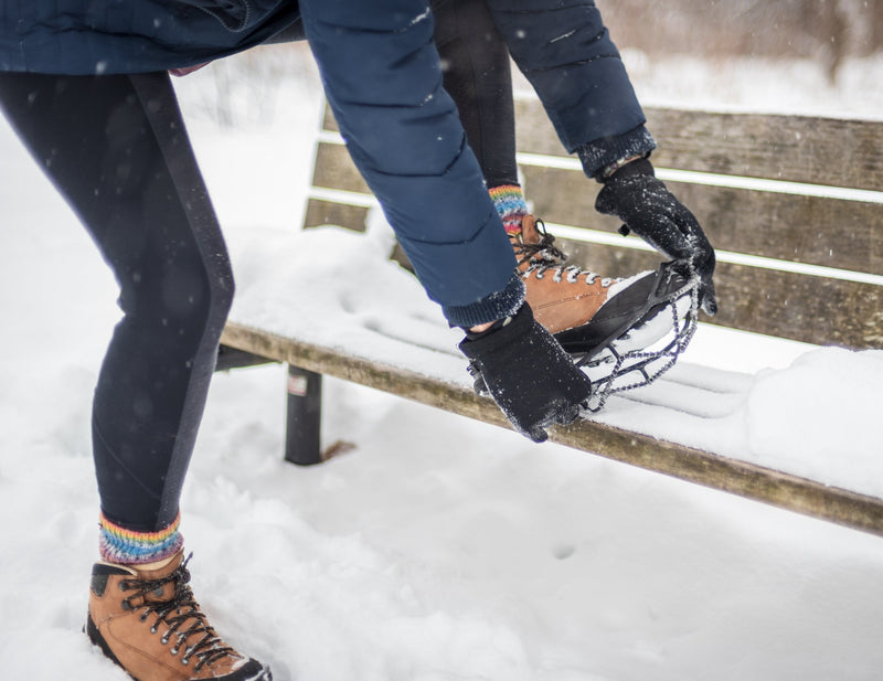 Chain & Spike Traction Cleats for Icy Winter Trails - product view 3 | Buffalo Gears