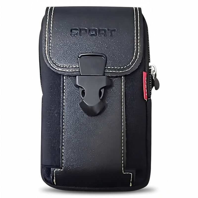 Compact Hiking Waist Pouch with Splash Resistant Zip Pockets - product view 6 | Buffalo Gears