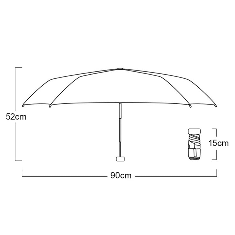 Compact Lightweight Umbrella for Hiking and Commuting - product view 5 | Buffalo Gears