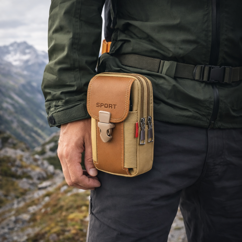 Compact Waist Bag for Hiking and Outdoor Travel - product view 6 | Buffalo Gears