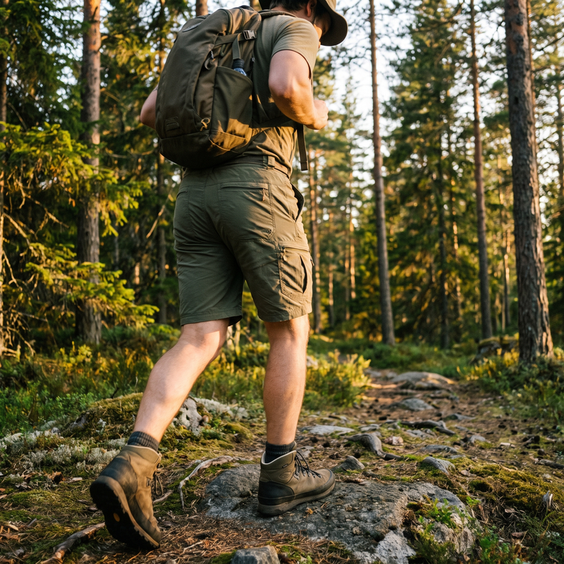 Cooling Cotton-Poly Tactical Shorts for Summer Wear - product view 2 | Buffalo Gears