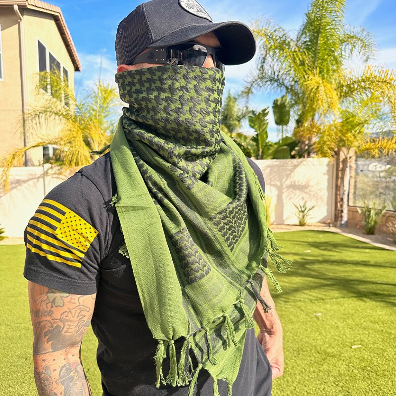 Cotton Tactical Head Wrap and Face Cover with UV Protection - product view 8 | Buffalo Gears