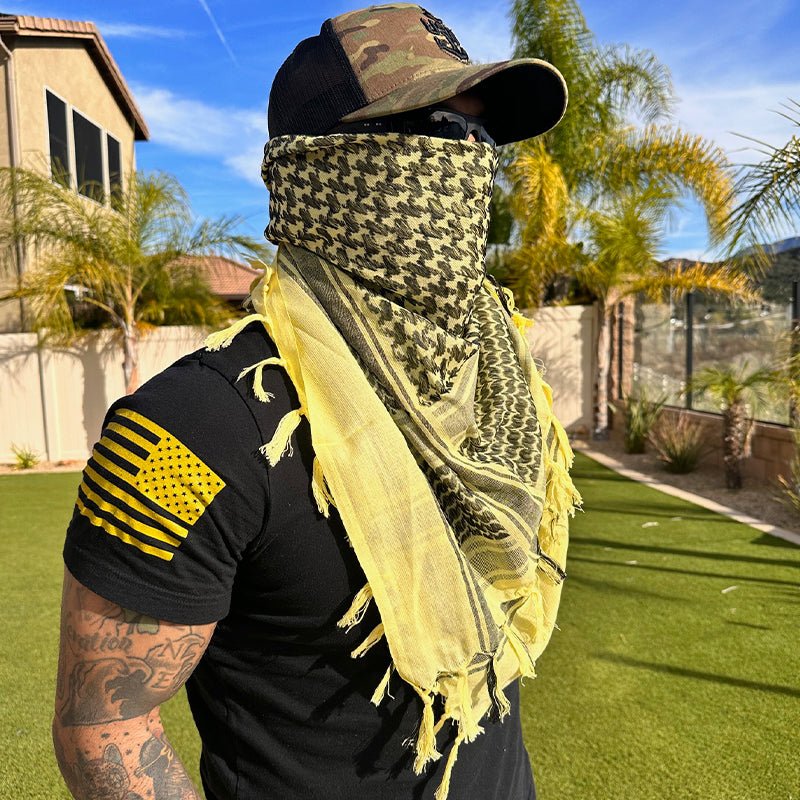 Cotton Tactical Head Wrap and Face Cover with UV Protection - product view 9 | Buffalo Gears