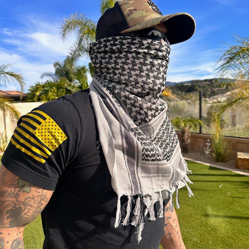 Cotton Tactical Head Wrap and Face Cover with UV Protection - product view 10 | Buffalo Gears