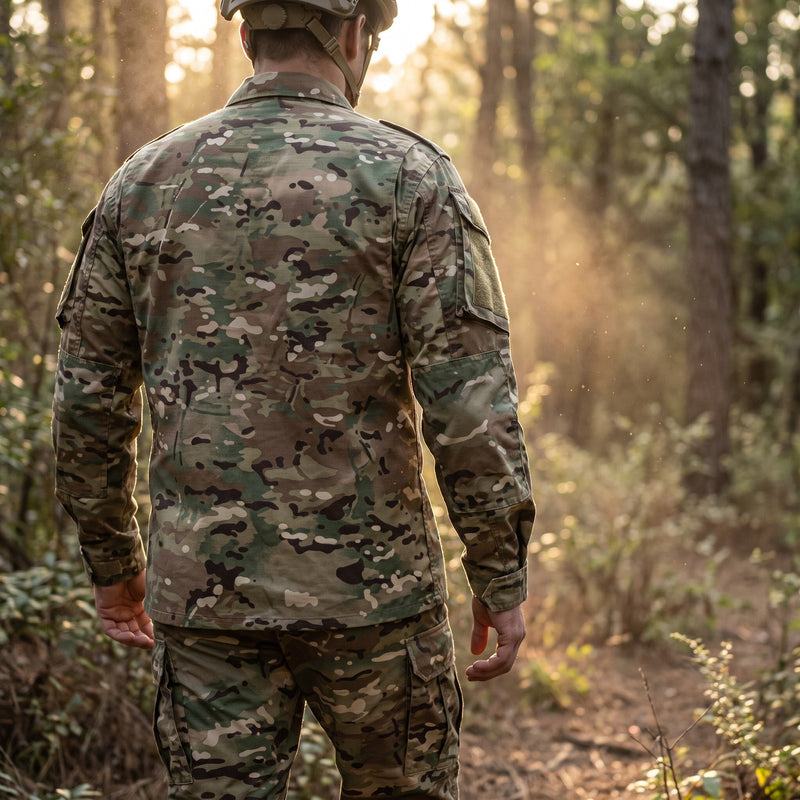 CP Camo Combat Uniform Set with Stretch Shirt and Trousers - product view 3 | Buffalo Gears