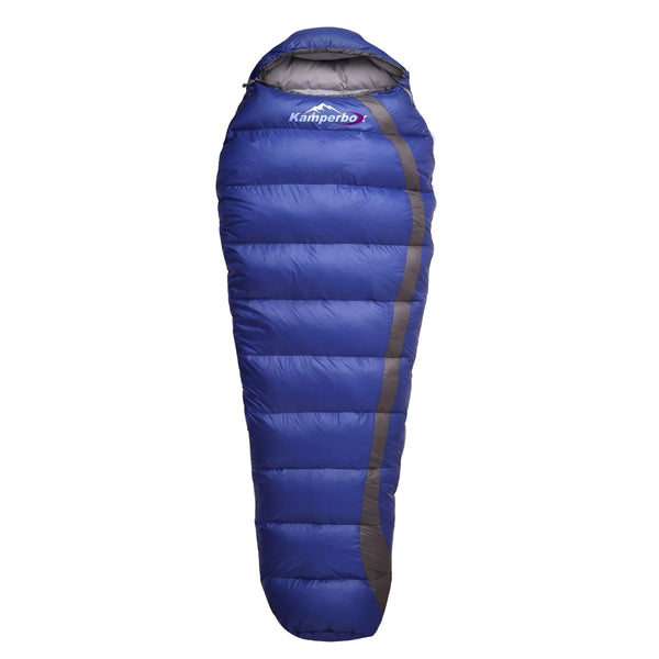 Down Sleeping Bag Rated to Minus 7°C, Lightweight Mummy