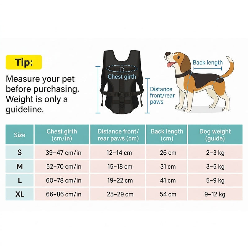 Ergonomic Front Carrier Harness for Hiking with Small Dogs - product view 4 | Buffalo Gears