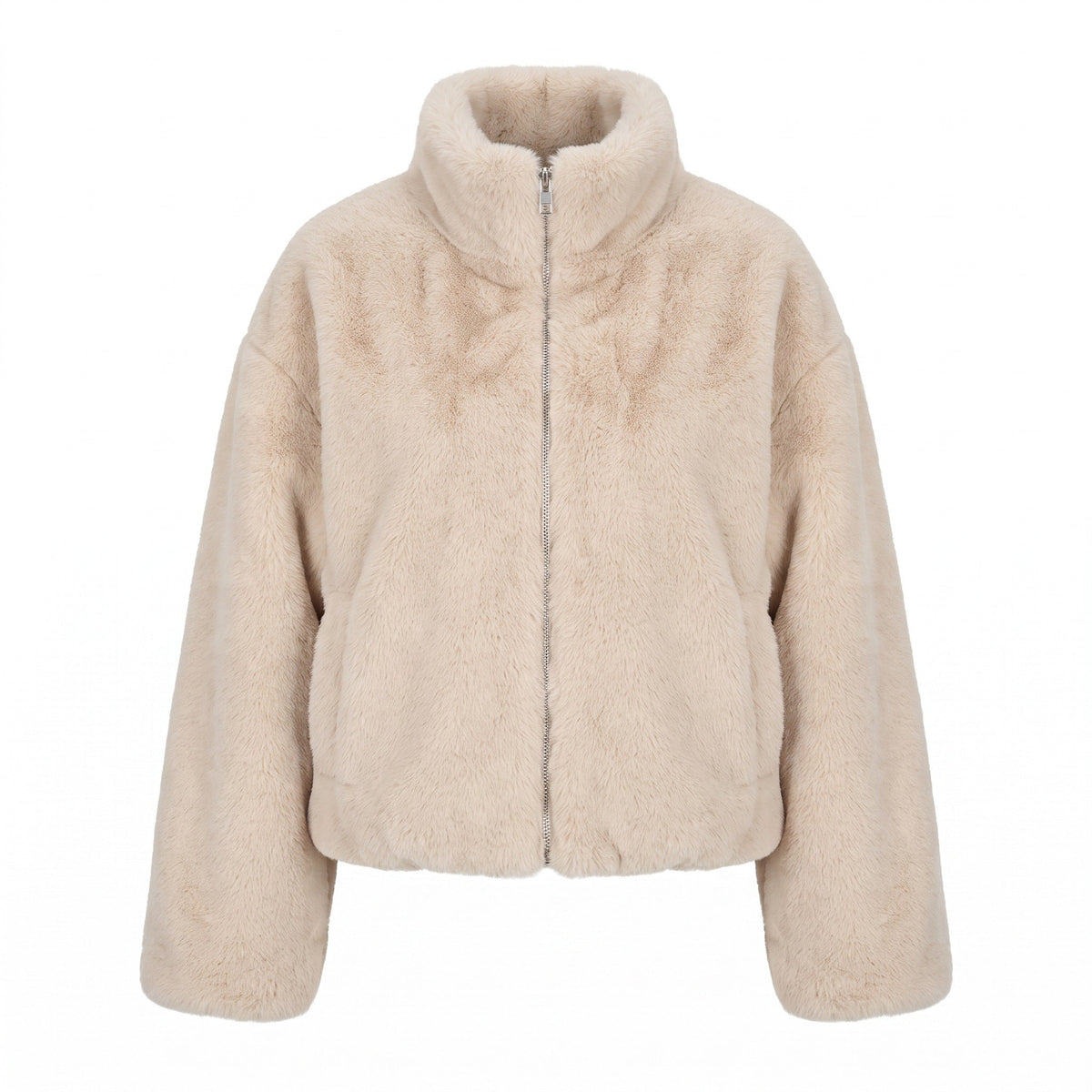 Faux Fur Overcoat for Women with Stand Collar - product view 1 | Buffalo Gears