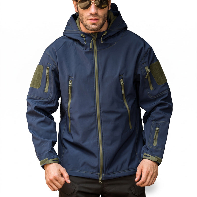 Fleece Backed Softshell Jacket for Men, Hooded - product view 7 | Buffalo Gears