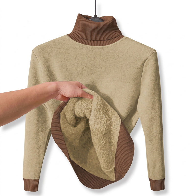 Fleece Base Layer Top for Women with High Neck - product view 6 | Buffalo Gears