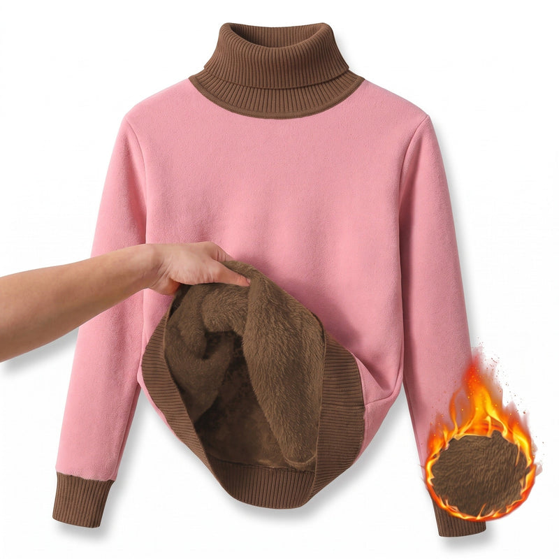 Fleece Base Layer Top for Women with High Neck - product view 8 | Buffalo Gears