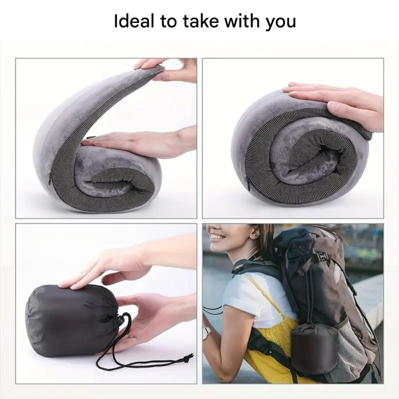 360 Degree Neck Pillow Memory-Foam Travel Airplane Support – product view 4 | Buffalo Gears