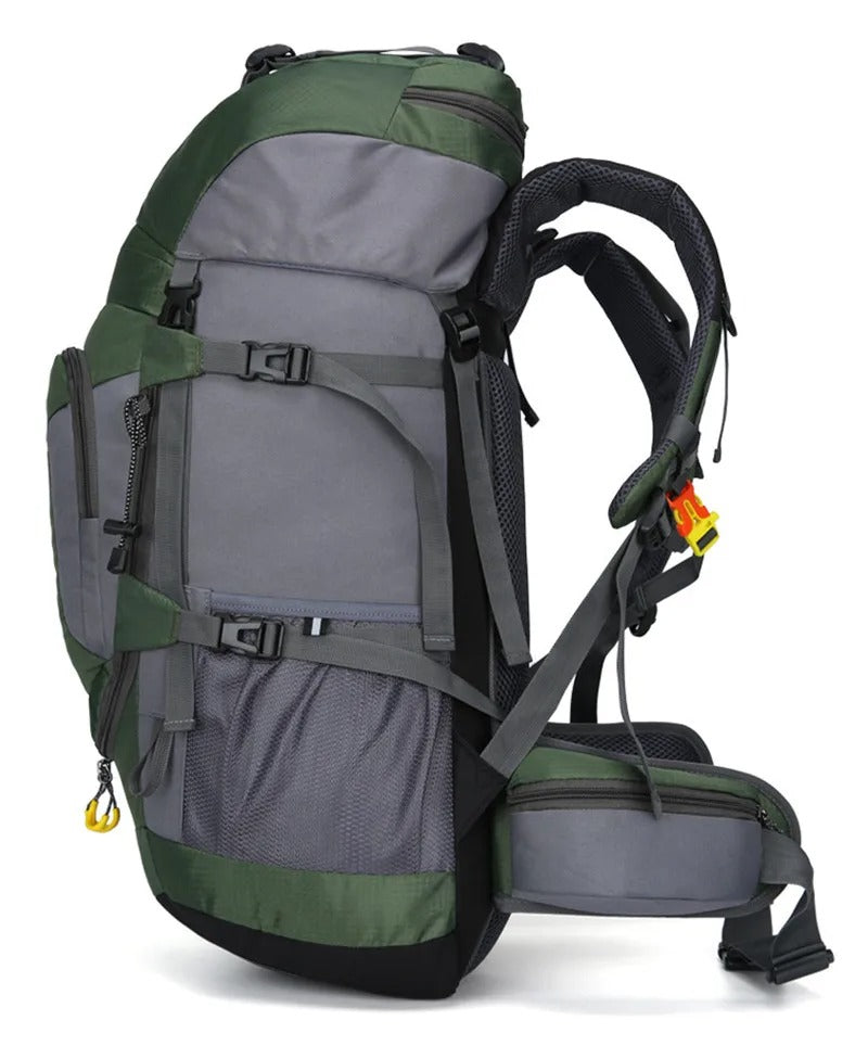 60-Litre Waterproof Hiking Backpack High-Capacity Outdoor Travel Pack – product view 8 | Buffalo Gears