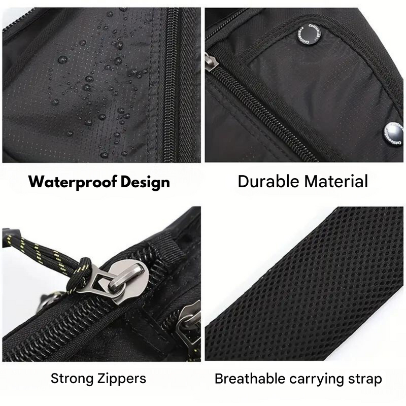 Anti Theft Crossbody Bag Water-Resistant Outdoor Travel Sling – product view 4 | Buffalo Gears