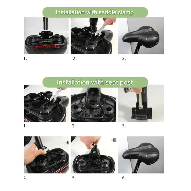 Ergonomic Bike Saddle Memory-Foam Comfortable Bicycle Seat – product view 7 | Buffalo Gears