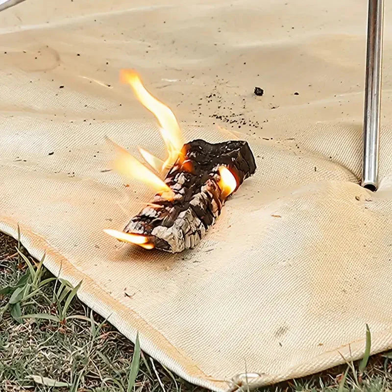 Fireproof BBQ Mat Heat Resistant Fire Pit Floor Protection – product view 3 | Buffalo Gears