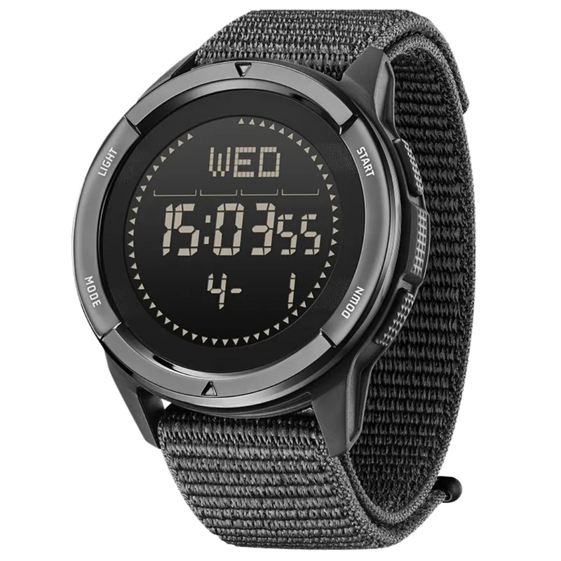 Men's Digital Outdoor Watch Water-Resistant Carbon Fibre Sports – product view 2 | Buffalo Gears