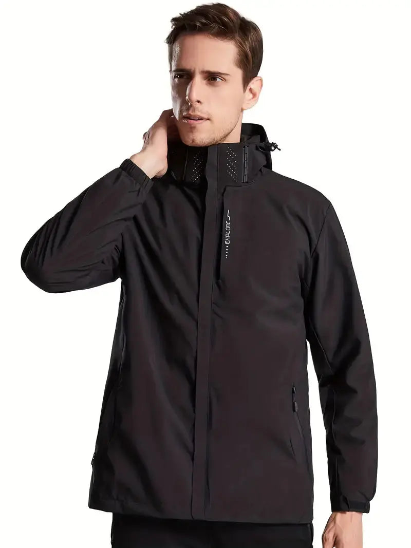 Unisex Waterproof Wind-Resistant Jacket Lightweight Outdoor Raincoat – product view 3 | Buffalo Gears
