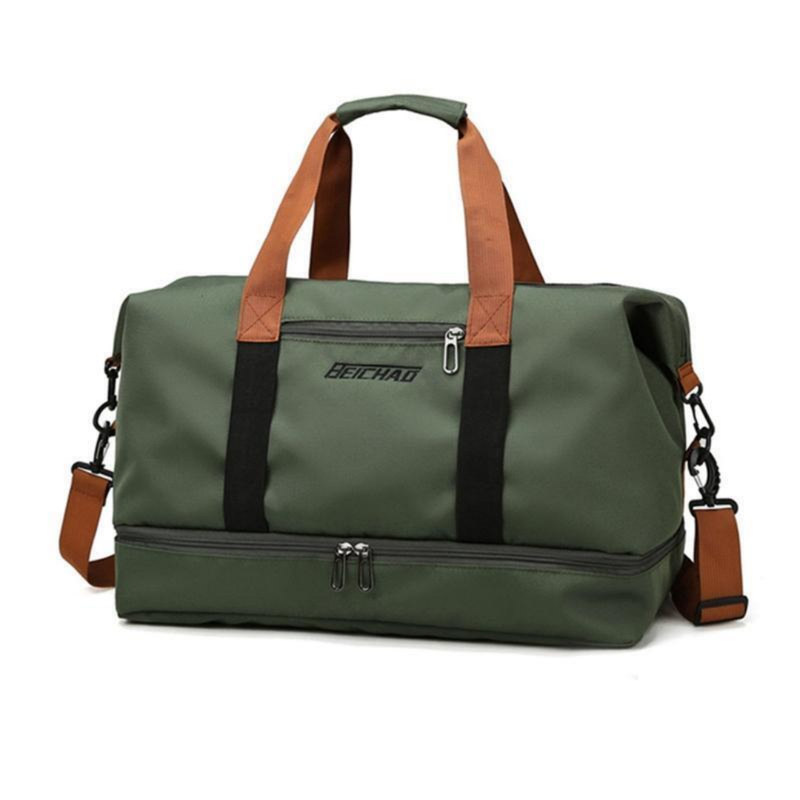 Water-Resistant Sports Travel Bag Gym Duffel with Shoe Compartment – product view 4 | Buffalo Gears