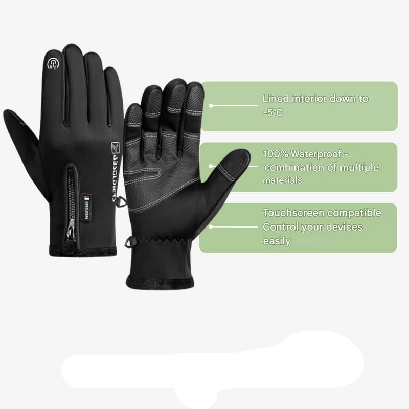 Waterproof Winter Gloves Touchscreen Compatible Warm Outdoor – product view 4 | Buffalo Gears