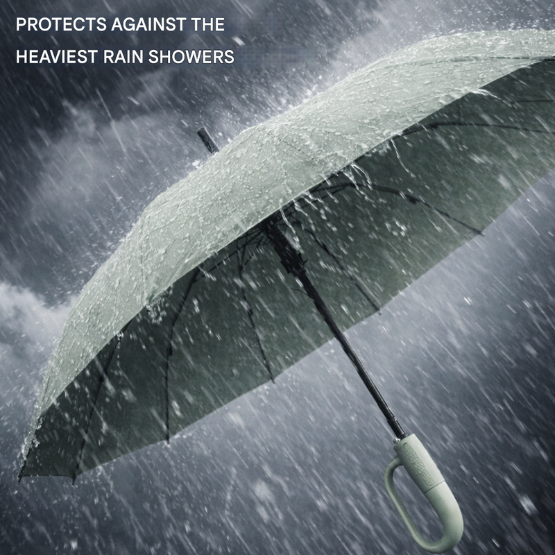 Wind-Resistant Automatic Folding Umbrella Compact Storm Protection – product view 5 | Buffalo Gears