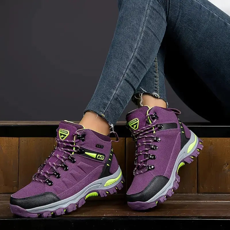 Women's Waterproof Hiking Boots Wide-Fit Supportive Outdoor Shoes – product view 4 | Buffalo Gears