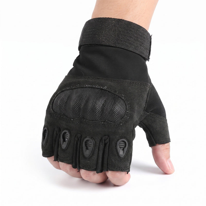 Half-Finger Tactical Gloves with Hard Knuckle Guards - product view 6 | Buffalo Gears
