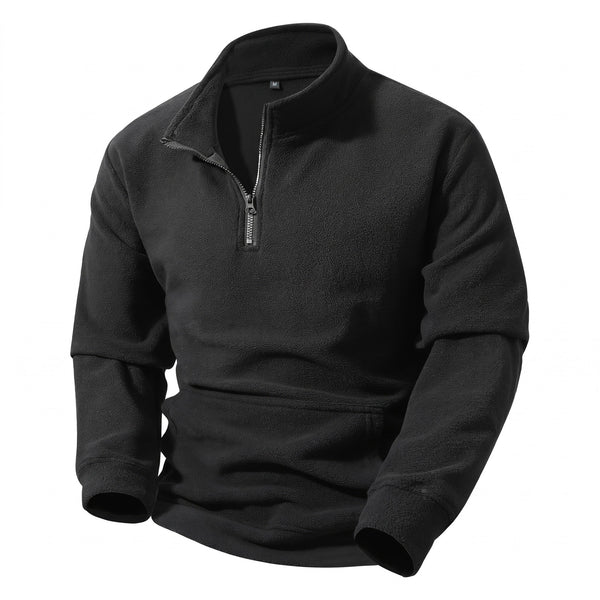 Half Zip Fleece Sweatshirt for Men, Loose Outdoor Cut