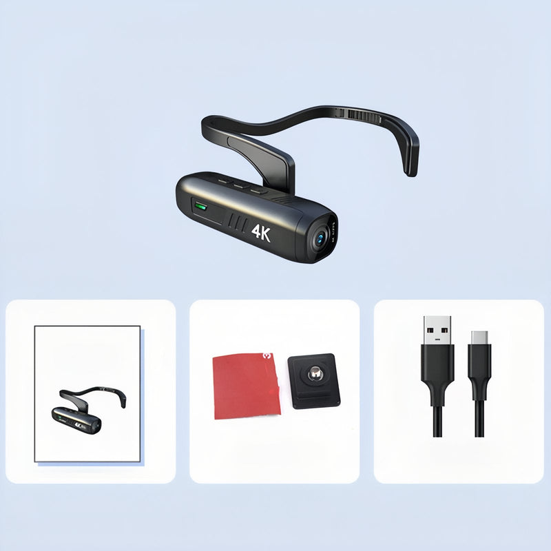 Head-Mounted 4K Action Camera for Hands-Free Trail Footage - product view 4 | Buffalo Gears