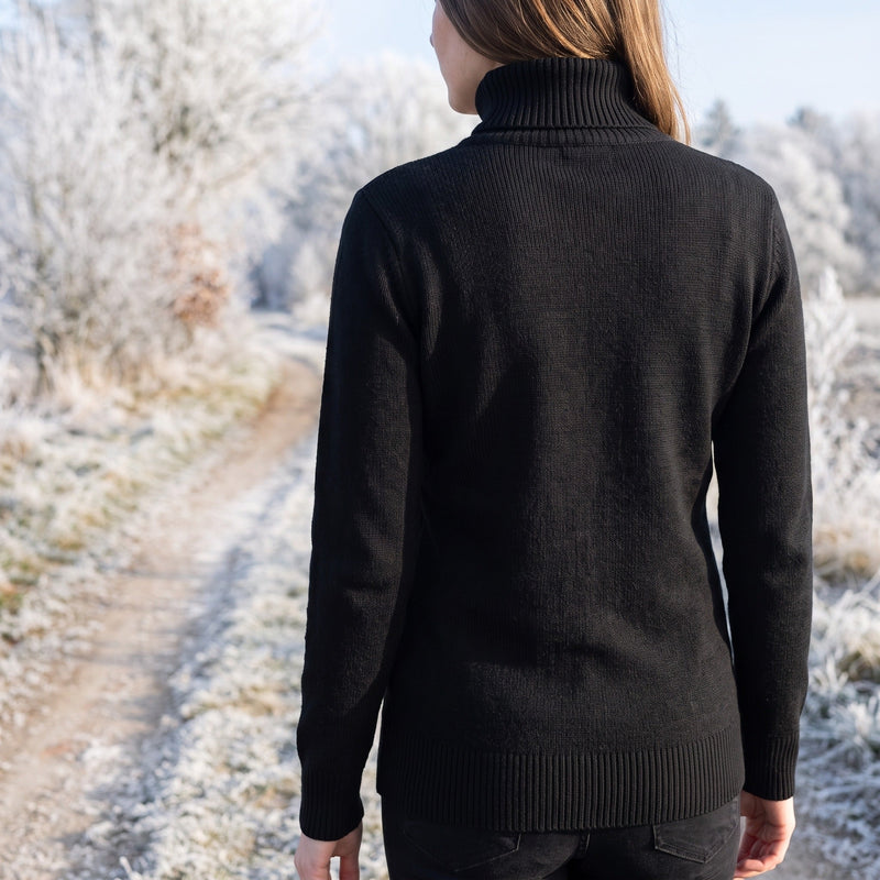 High Neck Jumper for Women in a Viscose Blend - product view 4 | Buffalo Gears