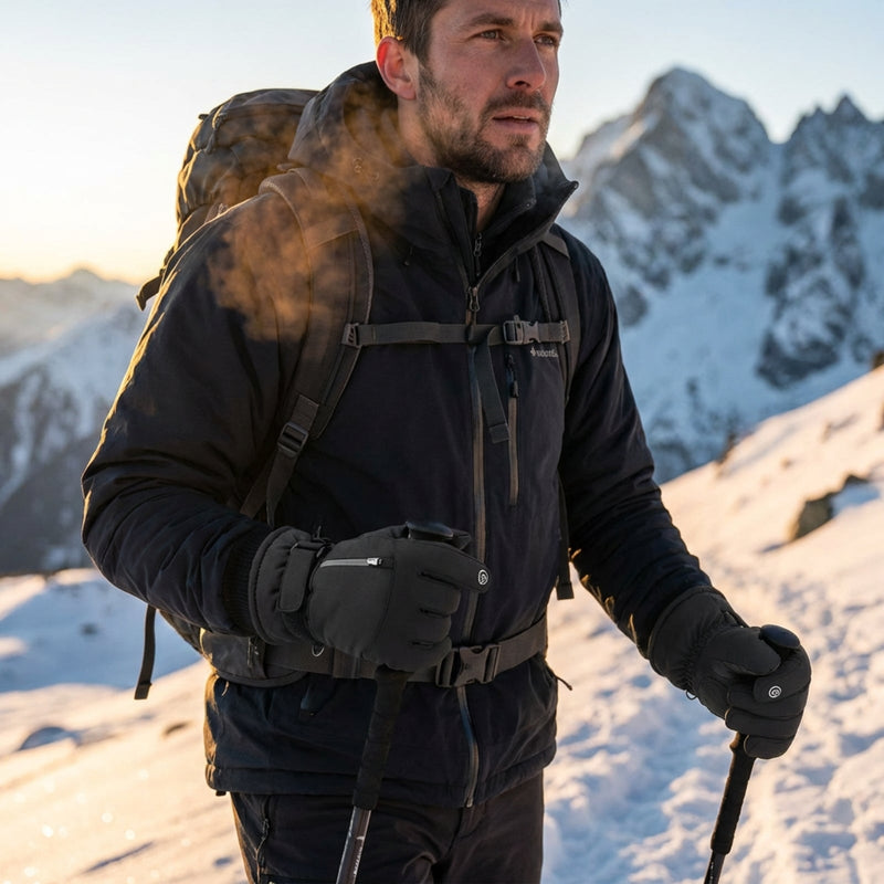 Insulated Waterproof Gloves for Extreme Winter Trekking - product view 8 | Buffalo Gears