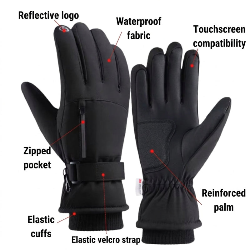 Insulated Waterproof Gloves for Extreme Winter Trekking - product view 10 | Buffalo Gears
