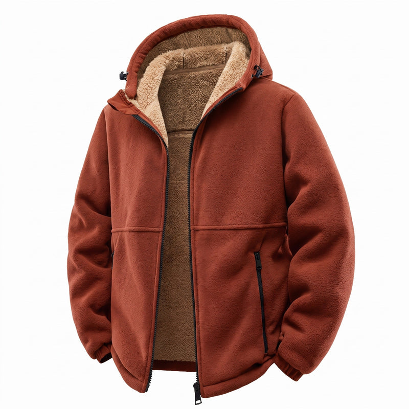 Insulated Winter Jacket for Men with Built In Hood - product view 6 | Buffalo Gears