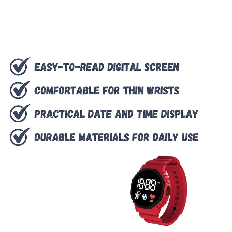 Kids' Splash-Resistant Digital Outdoor Sports Watch - product view 3 | Buffalo Gears
