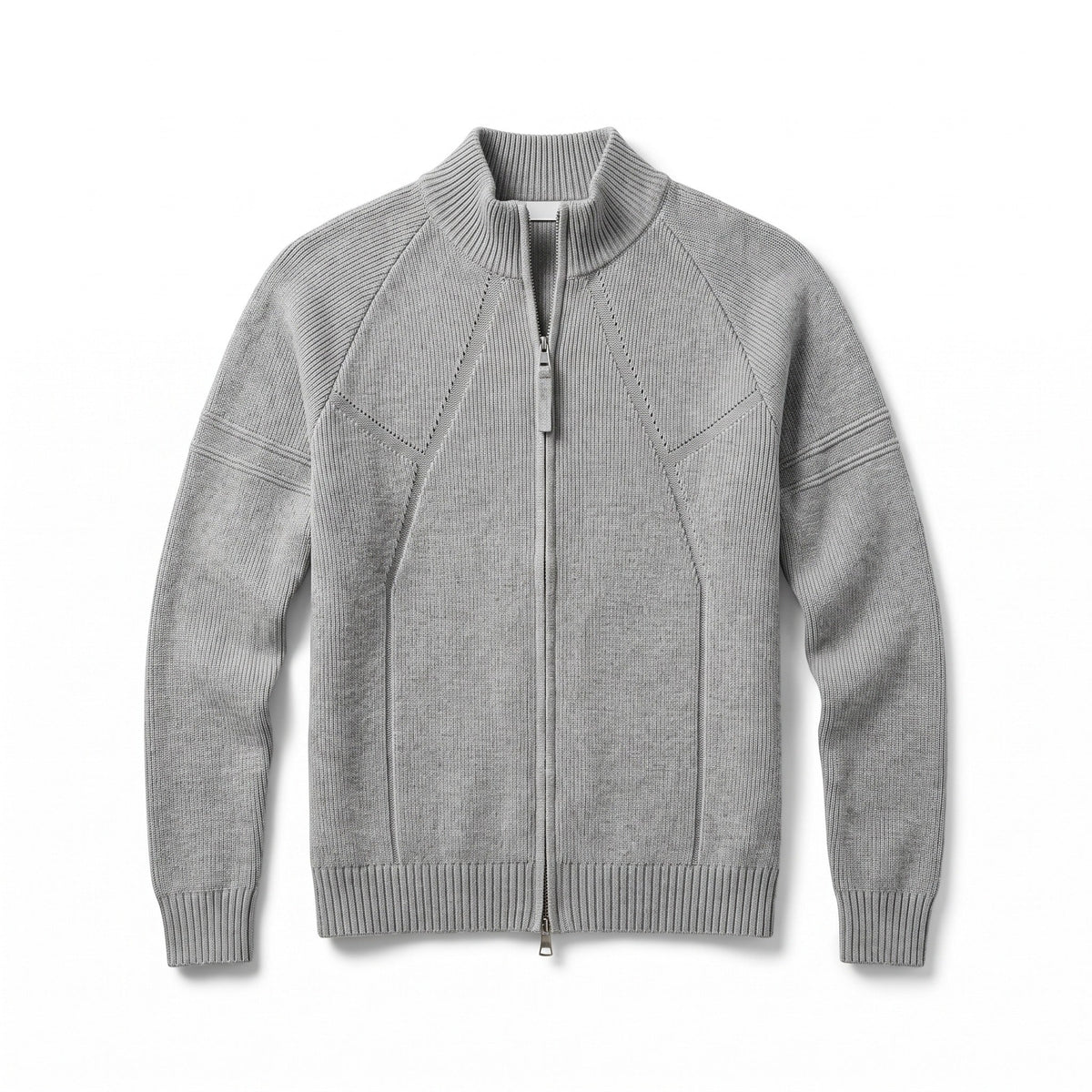 Knit Cardigan for Men with Raglan Sleeves and Full Zip - product view 1 | Buffalo Gears