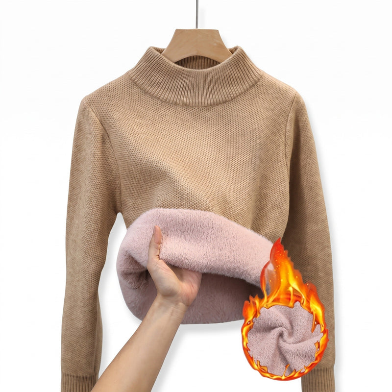 Knit Jumper for Women with Fleece Lined Collar - product view 11 | Buffalo Gears