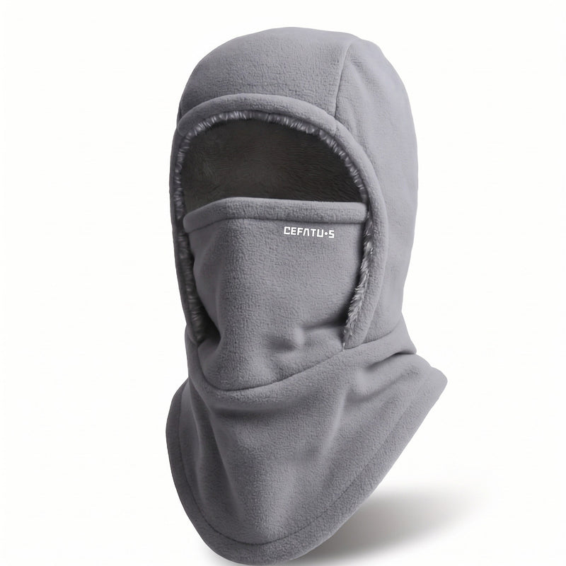 Knitted Winter Hood with Neck Coverage and Face Cover - product view 8 | Buffalo Gears