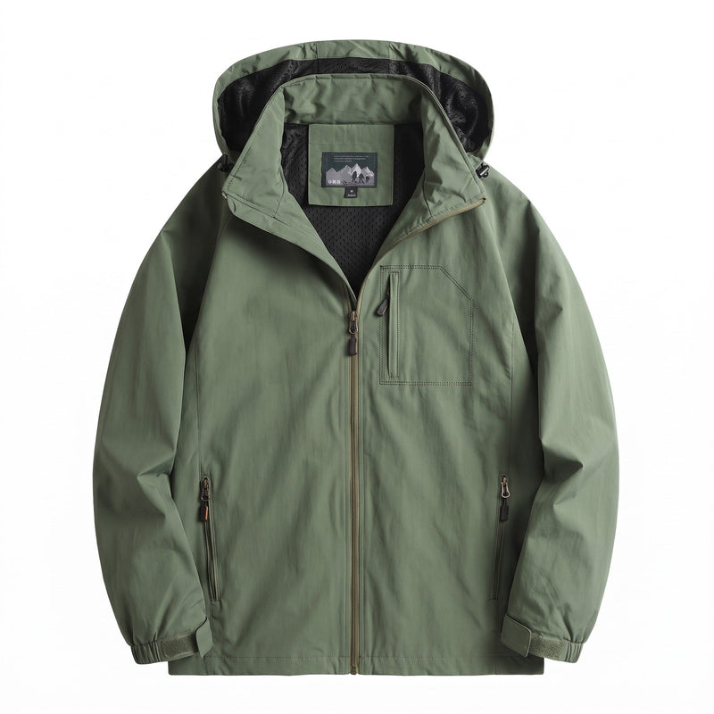Lightweight Hiking Jacket for Men with Stand Collar - product view 5 | Buffalo Gears