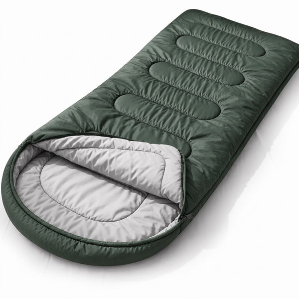 Lightweight Hooded Mummy Sleeping Bag with Sack